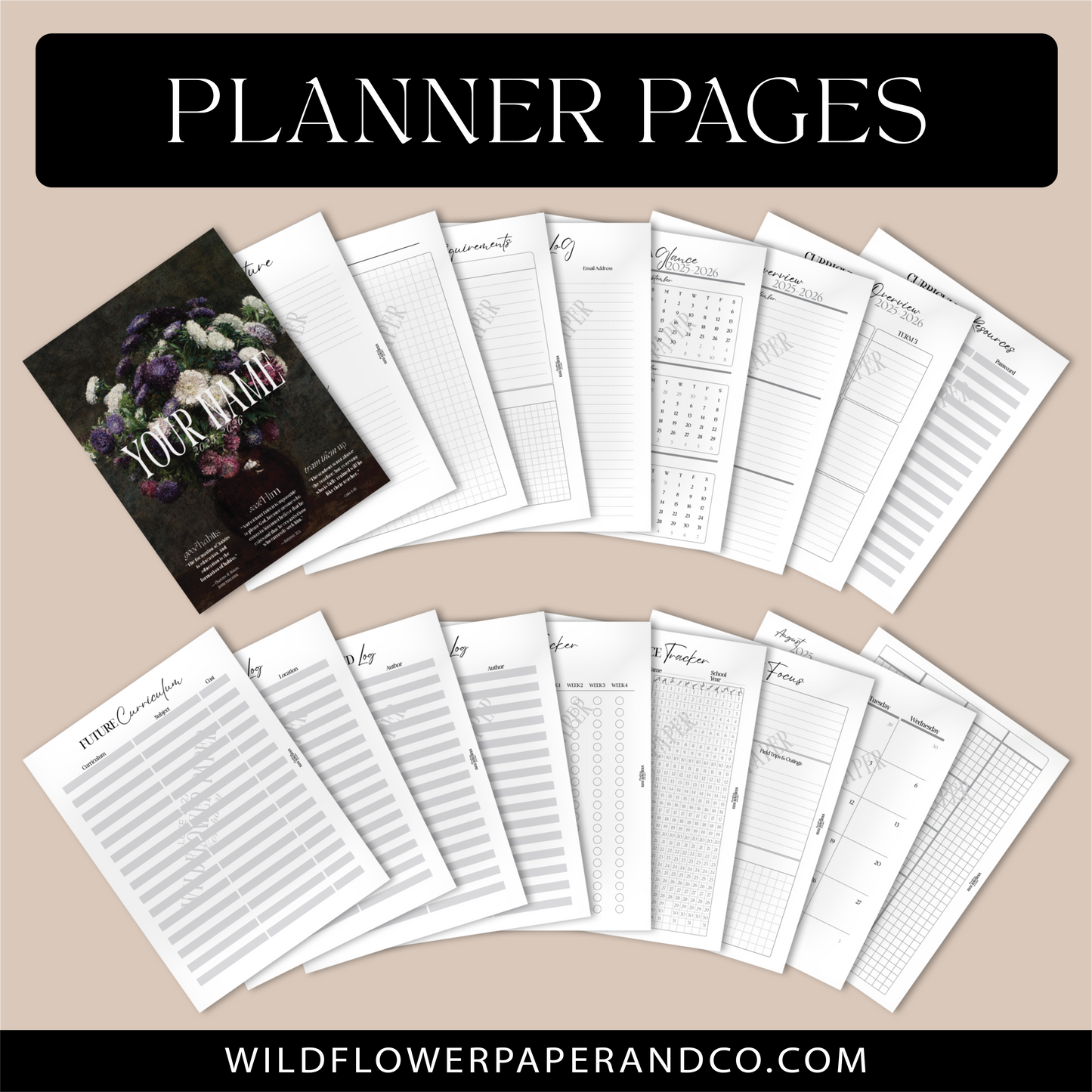 Christian Homeschool Planner (Digital File Only)