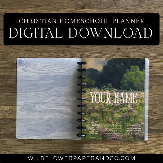 Christian Homeschool Planner (Digital File Only)