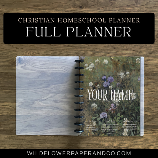 Christian Homeschool Planner (Letter Sized)