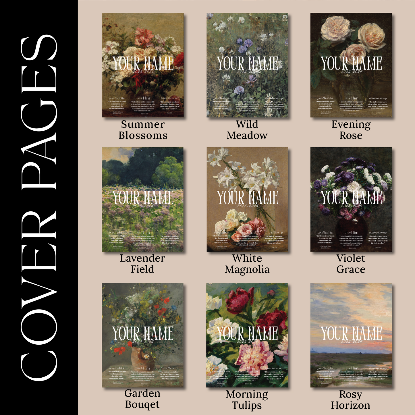 Christian Homeschool Planner (Letter Sized)