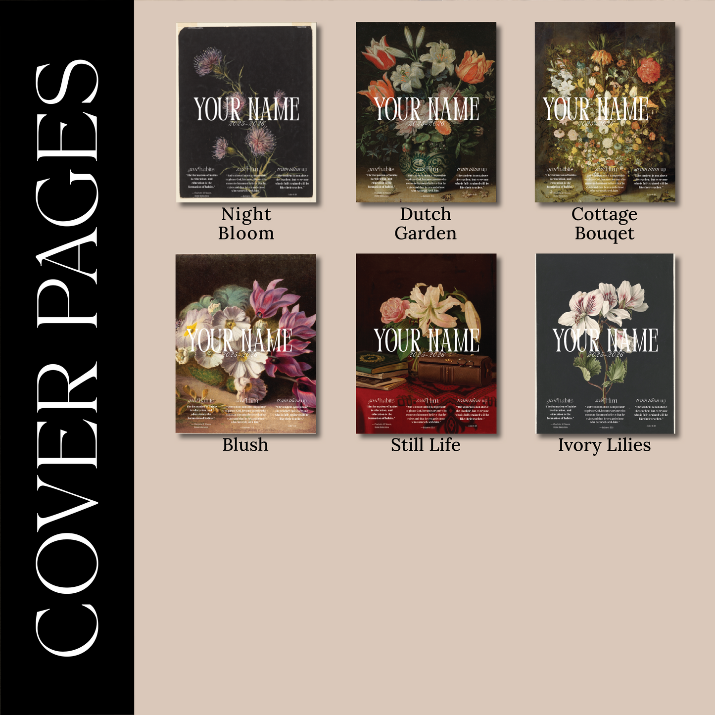 Christian Homeschool Planner (Letter Sized)