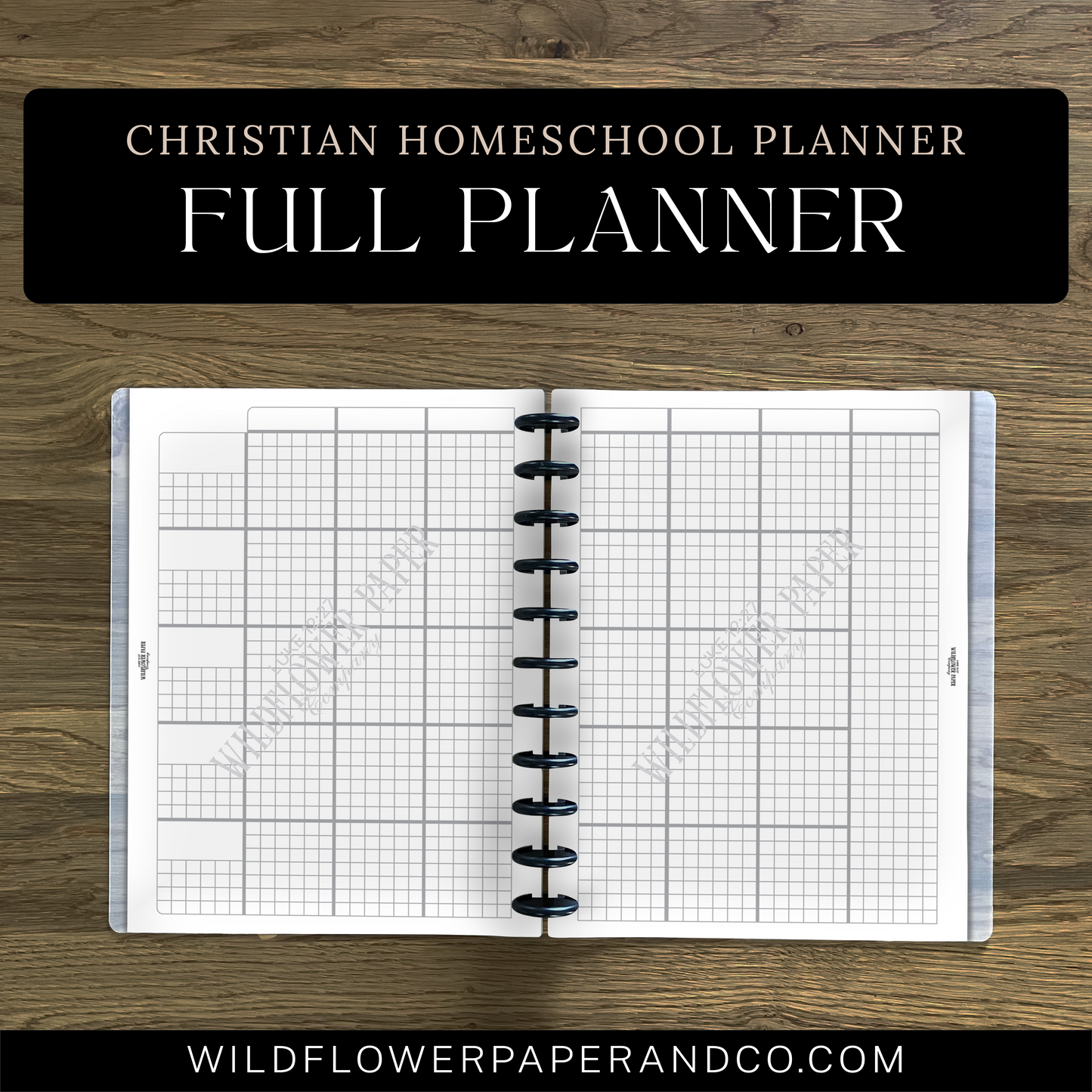 Christian Homeschool Planner (Letter Sized)