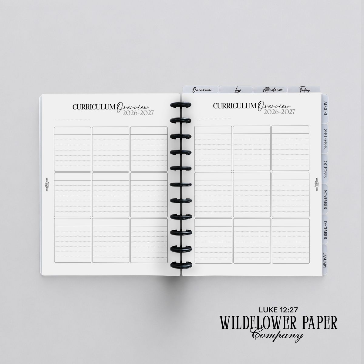Christian Homeschool Planner (Digital File Only)