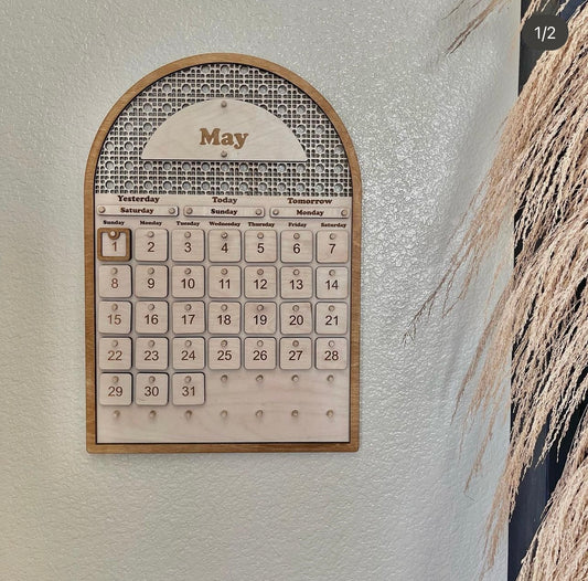 Laser Cut Homeschool Calendar