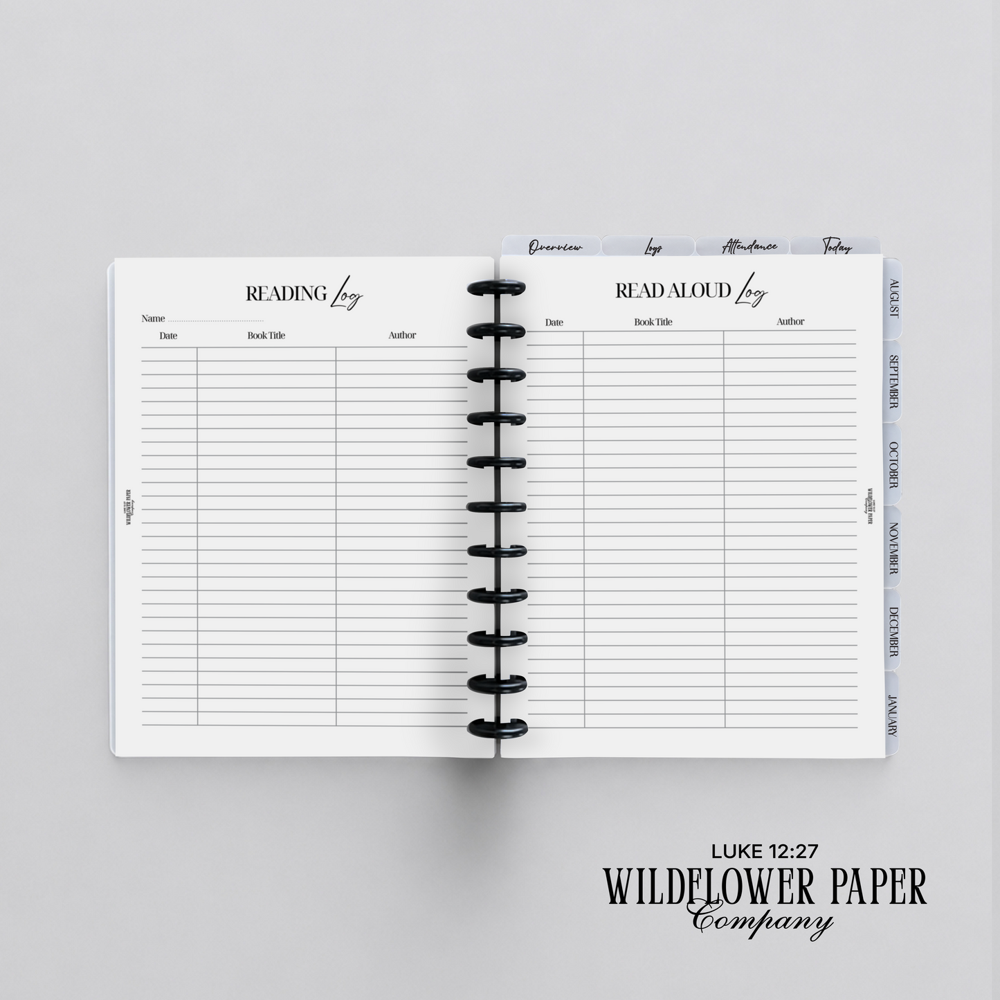Christian Homeschool Planner (Digital File Only)