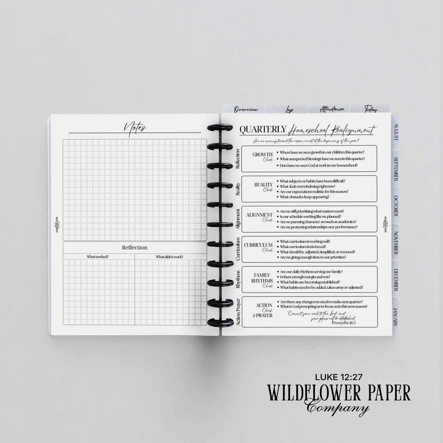 Christian Homeschool Planner (Digital File Only)